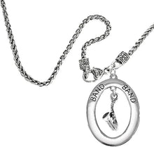 Band Saxophone Player Hypoallergenic Adjustable Necklace, Safe-Nickel, Lead Free