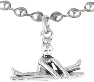 Gymnastic On Balance Beam Necklace, Adjustable, Hypoallergenic, Nickel, Lead & Cadmium Free!