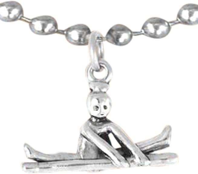 Gymnastic On Balance Beam Necklace, Adjustable, Hypoallergenic, Nickel, Lead & Cadmium Free!