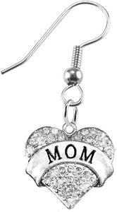 Mom Charm Fishhook Earring Hypoallergenic, Safe-Nickel, Lead & Cadmium Free!