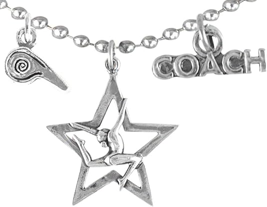 Gymnastic Coach Necklace, Adjustable, Hypoallergenic, Nickel, Lead & Cadmium Free
