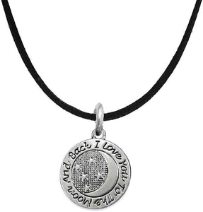 Mother's Day Jewelry, Mom Jewelry, Grandma Jewelry, I Love You To The Moon And Back Adjustable Neck Hypoallergenic-Safe, Nickel, Lead, Free
