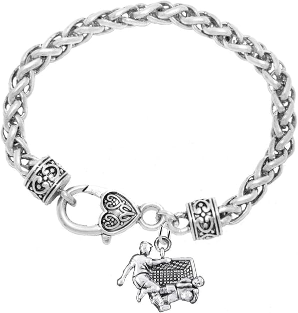 The, Soccer Goalie Jewelry Bracelet Hypoallergenic, Safe-Nickel, Lead Free