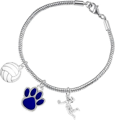 Blue Paw Volleyball, Adjustable, Safe-Hypoallergenic, Nickel, Lead and Cadmium Free