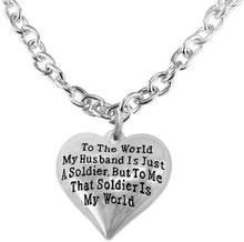 Army Wife, My Husband is My World, Hypoallergenic, Safe-Nickel, Lead, Cadmium Free