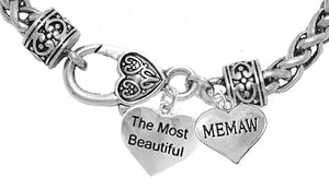 The Most Beautiful Memaw, Hypoallergenic, Safe-Nickel, Lead, Cadmium Free