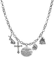 Saint Benedict Crucifix-Mary with Christ Child, Prayer, Calvary, Protect Me from Harm, from Evil, from The Devil. Nickle, Lead Cadmium Free