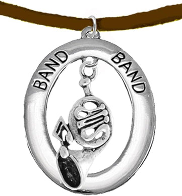 Orchestra-Band French Horn Player, Hypoallergenic Adjustable Necklace, Safe-Nickel, Lead and Cadmium Free