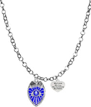 Policeman's, My Love, My Joy, My Sunshine, My Heart, Necklace, Hypoallergenic, Safe-Nickel Free, No Poisonous Lead Or Cadmium.
