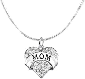 Mom Charm Necklace Adjustable, Hypoallergenic, Safe-Nickel, Lead & Cadmium Free!
