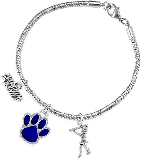 The, Majorette Jewelry Blue Paw Hypoallergenic Adjustable, Safe-Nickel, Lead Free