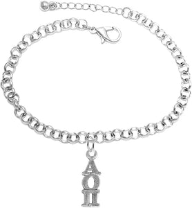 Alpha Omicron Pi - Licensed Sorority Jewelry Manufacturer, Hypoallergenic Safe Adjustable Fits Anyone