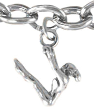 Gymnastic Swinging from Trapeze Bar Charm Bracelet, Hypoallergenic, Nickel, Lead & Cadmium Free!