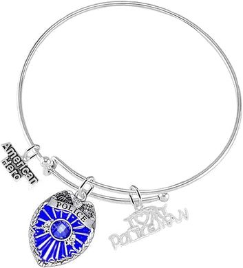American Hero I Love My Policeman, Hypoallergenic Adjustable Nickle, Lead Free