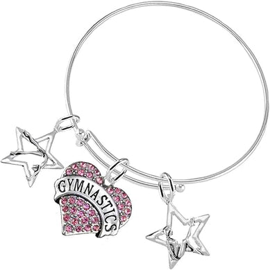 Gymnastic 3 Charm Bracelet Hypoallergenic, Safe-Nickel, Lead & Cadmium Free! FREE SHIPPING!