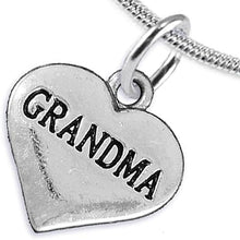 Grandma Heart Charm Necklace Hypoallergenic, Adjustable, Safe, Nickel, Lead & Cadmium Free!
