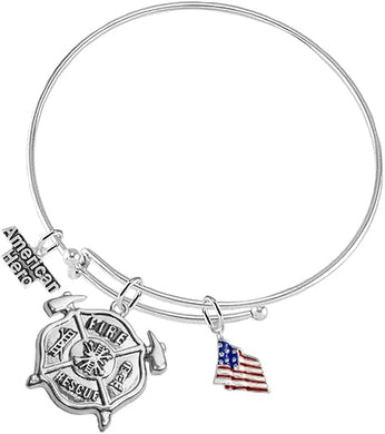Fire Rescue American Hero, Firefighter, Adjustable Hypoallergenic, Safe-Nickel Free