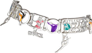 Dance Team Mom Stretch Bracelet, Safe-Hypoallergenic, Nickel, Lead and Cadmium Free