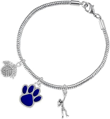 Blue Paw Volleyball, Adjustable, Safe-Hypoallergenic, Nickel, Lead and Cadmium Free