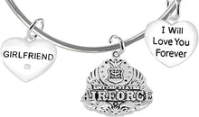Girlfriend, I Will Love You Forever, Air Force Hypoallergenic, Safe-Nickel Free, No Poisonous Lead Or Cadmium