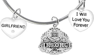 Girlfriend, I Will Love You Forever, Air Force Hypoallergenic, Safe-Nickel Free, No Poisonous Lead Or Cadmium