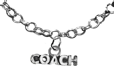 Coach, Adjustable 14-21 Inch Rolo Necklace, Nickel, Lead, And Cadmium Free-Hypoallergenic