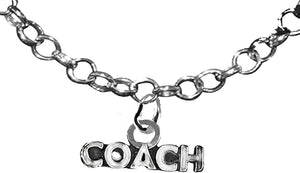 Coach, Adjustable 14-21 Inch Rolo Necklace, Nickel, Lead, And Cadmium Free-Hypoallergenic