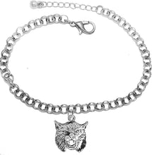 Wildcats, Wildcat With A, I Am Powerful, Tough Look! On A Adjustable Rollo Chain Bracelet. Will Fit Everyone. What A Great Gift For Yourself, Or Someone Special. Hypoallergenic=Safe, No Nickel, Lead, Or Cadmium In The Metal.Cardinali®Jewelry©2024