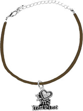 Marine I Love My Marine, Crystal Heart, Bracelet, Hypoallergenic, Safe-Nickel, Lead, Free
