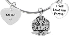 Mom, I Will Love You Forever, Army Hypoallergenic, Safe-Nickel Free, No Poisonous Lead Or Cadmium