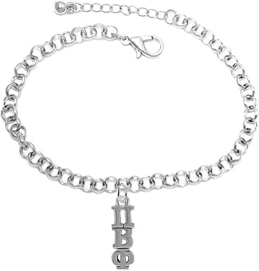 Pi Beta Phi, Authorized Sorority Jewelry Manufacturer, Adjustable Rollo Chain Bracelet, Hypoallergenic, Safe-No Nickel, No Lead, And No Poisonous Cadmium