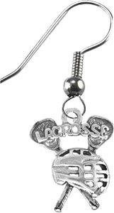 Lacrosse Earrings, Nickel, Lead, And Cadmium Free-Hypoallergenic