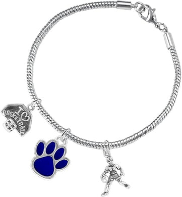Blue Paw Basketball Jewelry, Adjustable, Safe-Hypoallergenic, Nickel, Lead Free