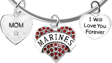 Mom, I Will Love You Forever, Marine Hypoallergenic, Safe-Nickel Free, No Poisonous Lead Or Cadmium