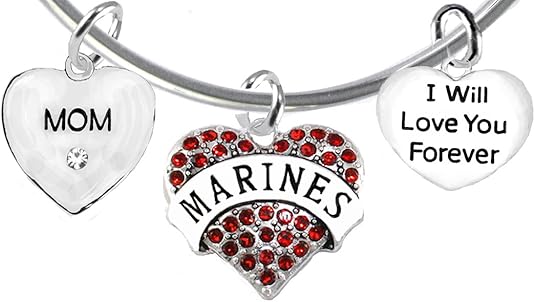Mom, I Will Love You Forever, Marine Hypoallergenic, Safe-Nickel Free, No Poisonous Lead Or Cadmium