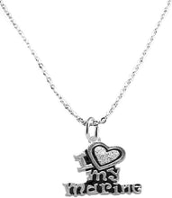 I Love My Marine, Sterling Silver Solid .925 Sterling, Not Plated Or Coated. 18 Inch Necklace Chain, Nickel, Lead, Cadmium Free