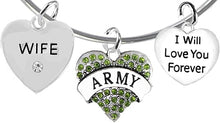 Wife, I Will Love You Forever, Army Hypoallergenic, Safe-Nickel Free, No Poisonous Lead Or Cadmium