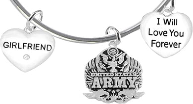 Girlfriend, I Will Love You Forever, Army Hypoallergenic, Safe-Nickel Free, No Poisonous Lead Or Cadmium