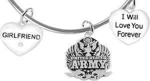 Girlfriend, I Will Love You Forever, Army Hypoallergenic, Safe-Nickel Free, No Poisonous Lead Or Cadmium