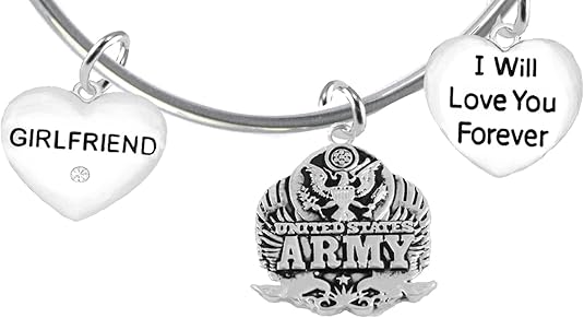 Girlfriend, I Will Love You Forever, Army Hypoallergenic, Safe-Nickel Free, No Poisonous Lead Or Cadmium