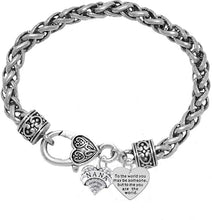 Mother's Day Jewelry, Mom, Jewelry, Grandma Jewelry Nana to The World You... Bracelet, Hypoallergenic, Safe-Nickel, Lead, Free