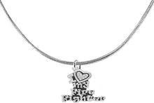 Firefighter, I Love My Firefighter, Genuine Crystal, Necklace, Hypoallergenic, Safe-Nickel, Lead, Free