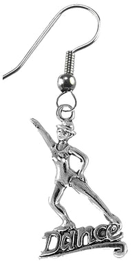 All That Jazz, Tap Dancer, On Wire/Fishhook Earrings, Our 2nd Most Popular Tap Earring. What A Wonderful Gift For Yourself Or Someone Special. Gift Ready Comes In A Black Velvet Bag