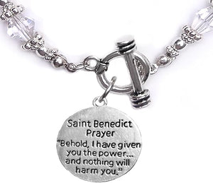 Saint Benedict Protective Charm, and Prayer, Protect Me from Harm, from Evil, from The Devil. Nickle, Lead Cadmium Free