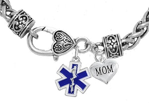 EMT Mom Bracelet, Hypoallergenic, Safe-Nickel, Lead, Cadmium Free