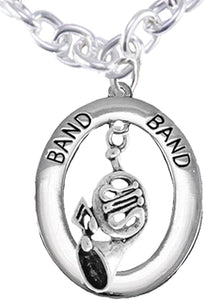 Orchestra-Band French Horn Player, Hypoallergenic Toggle Chain Necklace, Safe-Nickel, Lead and Cadmium Free