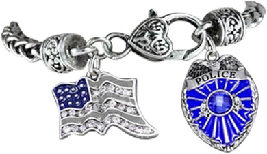 Policeman Keep My Husband Safe Policeman's Wife Hypoallergenic Adjustable Bracelet Nickle, Lead Free