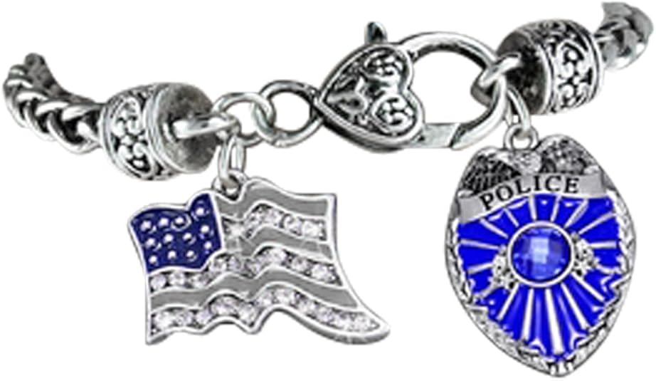 Policeman Keep My Husband Safe Policeman's Wife Hypoallergenic Adjustable Bracelet Nickle, Lead Free