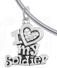 Army, I Love My Soldier Bracelet, Hypoallergenic, Safe-Nickel, Lead, Free