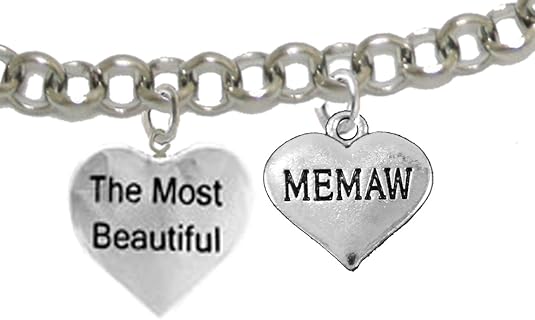 The Most Beautiful Memaw, Adjustable, Hypoallergenic, Safe-Nickel, Lead, Cadmium Free
